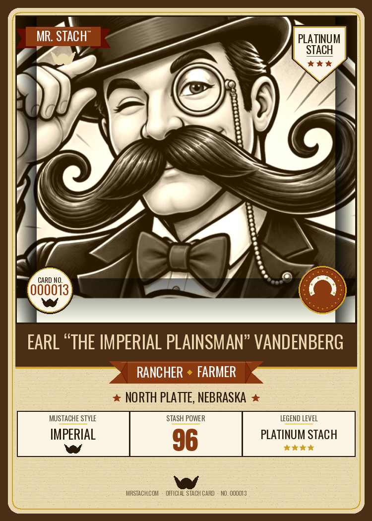 Earl Vandenberg — Mr. Stach Card front