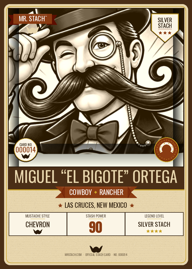Miguel Ortega — Mr. Stach Card front