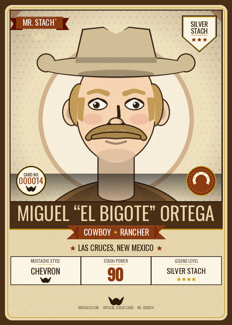 Miguel Ortega — Mr. Stach Card front