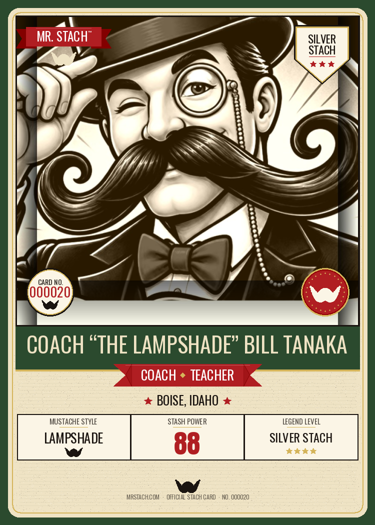 Coach Bill Tanaka — Mr. Stach Card front